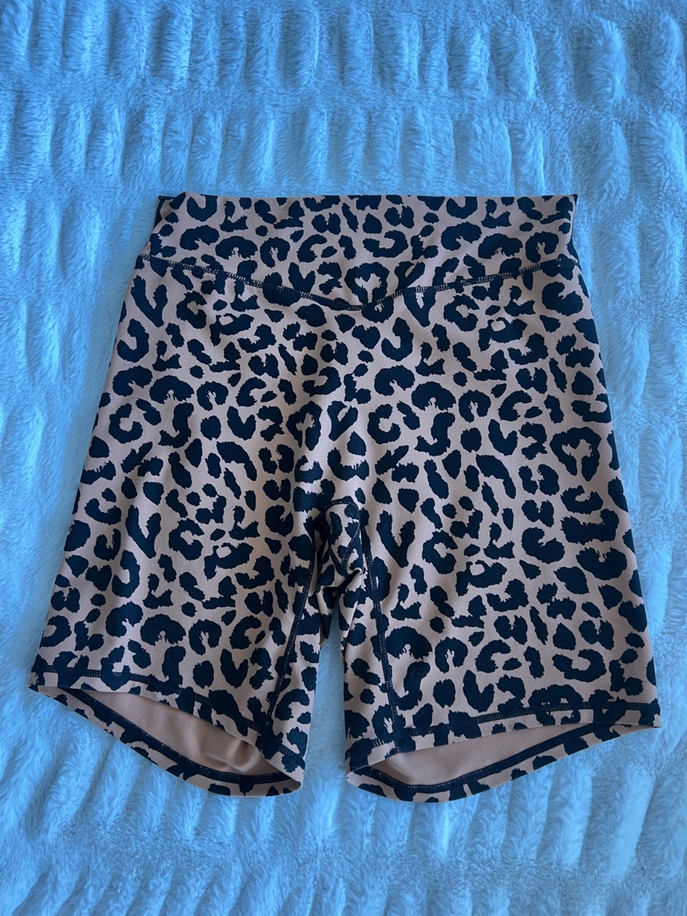 Women’s cheetah print biker shorts